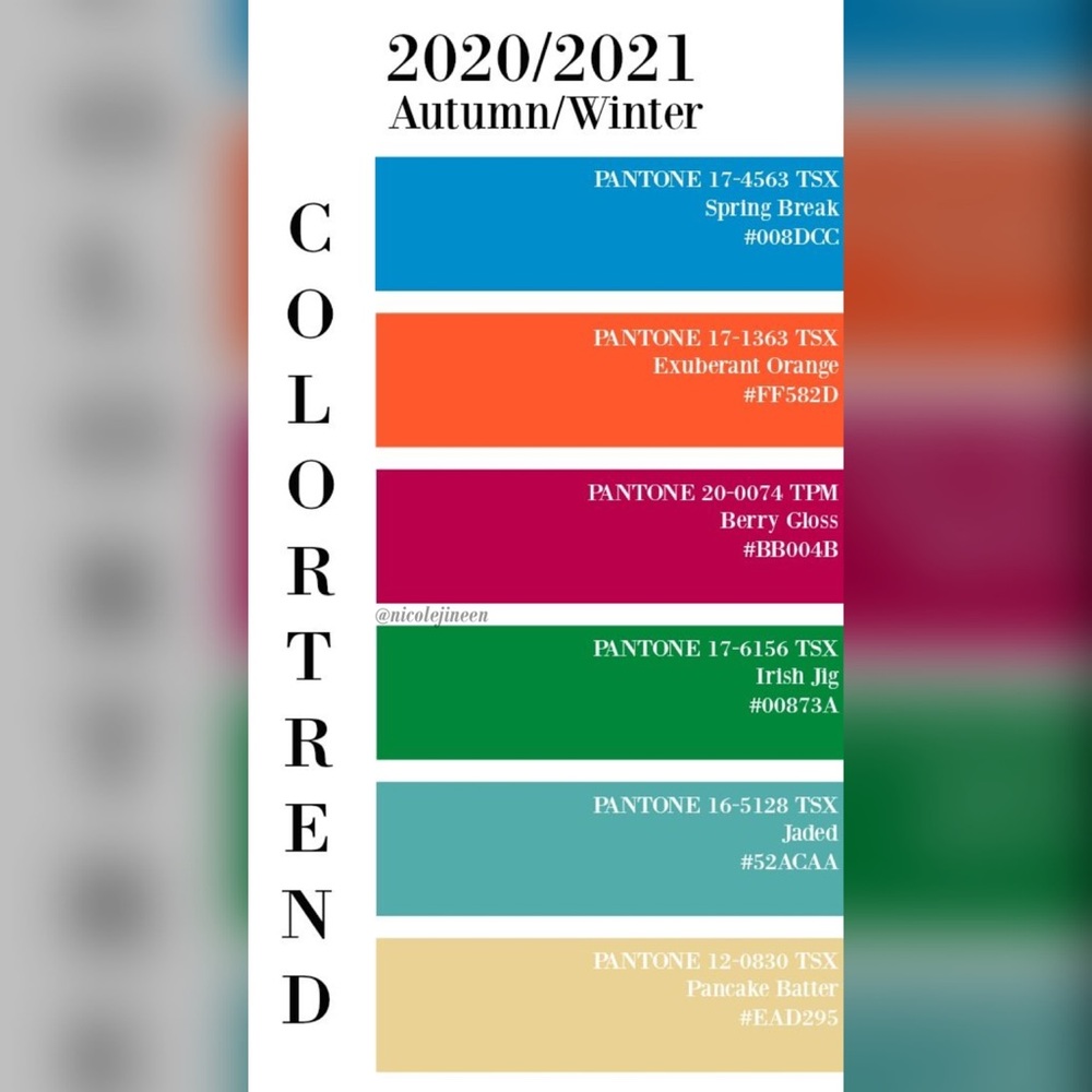 FW 2020/2021 Color Trends